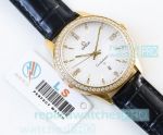 Copy Omega Constellation 8215 Watch Yellow Gold White Dial